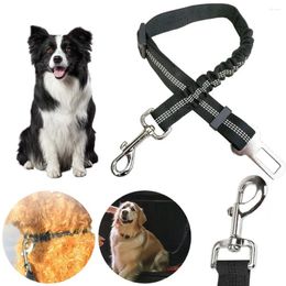 Dog Carrier Vehicle Nylon Pet Safety Seat Belt Reflective Car Harness Retractable Travel Accessories