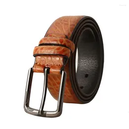Belts Luxury Designer For Men Classic Pu Leather Pin Buckle Waist Male Strap Black Belt Jeans