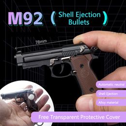 Alloy M92F Shell Ejection Guns Model Toy Detachable Toys Gun Bag Pendant Accessories Pistol Models Keychain With Mini Alloy Collection Suitcase 045
