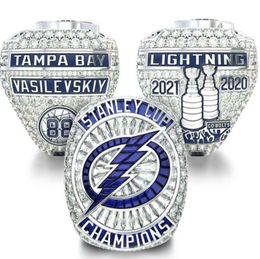 wood Box 2021 2020-2021 Cup ship Ring tampa Bay ring Church Men's Brotherhood Fan Gift wholesale Drop size 8-145809371