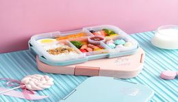 Portable Lunch Box For Kids School Microwave Plastic BentoBox With Compartments Salad Fruit Food ContainerBox Healthy Material WLL5599442