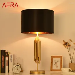 Table Lamps AFRA Contemporary Dimming Lamp LED Creative Classics Black Lampshade Desk Light For Home Living Room Bedroom