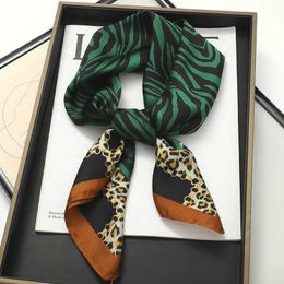 Scarves Women Silk Scarf Fashion Hair Scarf Silk Satin Neckerchief scarf women luxury Hair Ties Hair Ornament Female bandana Bag Scarves T240508