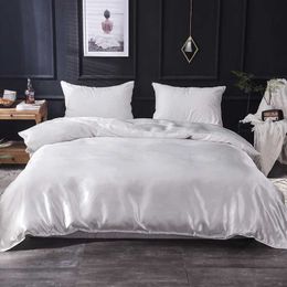 Bedding sets Pure White Duvet Cover 220x240 With PillowcaseQueen/Super King Size Quilt Cover Bedding SetBed Sheet Single/Double J240507