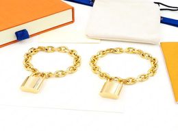 Man Bracelet Friendship Bracelets Mens Jewelry Cuban Chain Gold Plate Chains Designer Jewlery Link Bracelet Links Lock Bangle Lock3653554