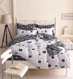 Batman Bedding Set Black Colour Cartoon Duvet Cover Sheet Bed Cover Single Full Queen King Size Beddings For Kids C10186670995