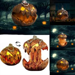 Sculptures Halloween Gourdo Pumpkin Lighting Gourdo JackOLantern Decor Scary Extendable JackOLantern Halloween Decor Halloween Gift