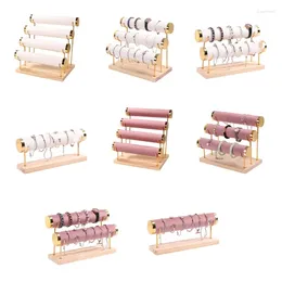 Jewelry Pouches 634C Solid Bracelet Display Stand Convenient Rack Storage Holder Material For Bracelets Watches