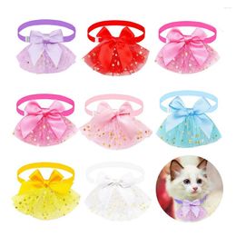 Dog Apparel 10/20PCS Hair Bows Flash Skirt Trim Bow Tie Grooming Pet Accessories Items Shop