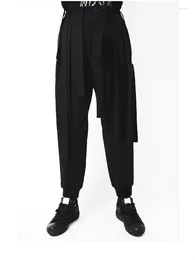 Men's Pants Streamer Casual Slacks Crotch Loose And Thin Large Fashion