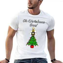 Men's Polos Oh Christmas Bee Funny Xmas 2024 T-Shirt T-shirts Man T Shirt Mens Graphic