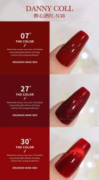 Nail Gel DANNY COLL 30 Color red autumn winter Korean nail polish popular air shop special salon Uv gel Q2405071
