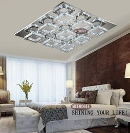 Modern Chandeliers Indoor Lighting Square Crystal Ceiling Lights Fixture Surface Mounted LED Chandelier Lamp for Hallway Foyer Ais6744282