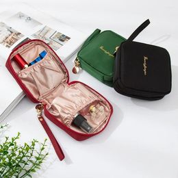 Cosmetic Bags Cute Mini Bag Zipper Coin Purse Wallet Portable Women Small Makeup Pouch Organizer Case Lipstick Storage