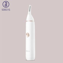 SOOCAS N1 Nose Hair Trimmer Electric Ear Hair Removal Razor Blade Waterproof Cordless Razor 240429