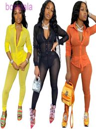 Women Mesh Tracksuits Sexy Sheer Sweatsuit Sports Jogger Suits Long Sleeve Jacketleggings Clubwear Autumn Two Piece Outfits3852880