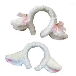 Party Supplies Plush Lamb Headbands Furry Cartoon Animal Ears Hair Hoop Fluffy Cute Accessories Costume Po Props