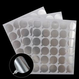 Eyelashes 300Pcs Disposable Eyelash Glue Holder Foil Pallet Eyelash Extension Glue Pads Lashes Stickers Stand on Jade Stone