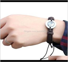 Link Chain Wholestylish Creative Chinese Style Bracelet Tai Chi Ying Yang Theme Men Women Wristband Jn20 Fu47W Lyb6H4904303