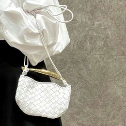 Stores are 85% off Bag First Sheep Woven Leather Portable One Shoulder Diagonal WomensYHSM