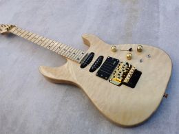 Guitar Factory original wood Colour 6string electric guitar quilted maple finish maple fingerboard gold hardware custom