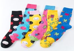 Funky Colourful Cool Socks Happy Mens Novelty Loafer Cotton Socks Men Socks Funny Socks Modern Socks Art Male1317638