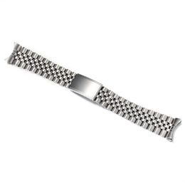 Watch Bands 18mm 19mm 20mm Solid Stainless Steel Curved End Jubilee Strap Band Fit For294T9440853