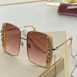 56VSO Sunglasses Ladies Frame Metal Leg Style Fashion Sunshade Glasses Trend Noble Glasses With High Quality Box 253B