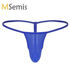 Men Swimwear Swim Shorts Bikini Gstring Thong Briefs Underwear with Penis Hole Panty Male Thongs Swimsuit8543084