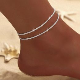 Pearl Heart Infinity Ankle Anklet Bracelet Set Bohemia Foot Beach Anklets Women Fashion Barefoot Chain Jewellery gift 12 styles