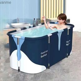 Bathing Tubs Seats Folding bathtub portable plastic bathtub adult spa bathtub large bathtub bucket childrens swimming pool WX