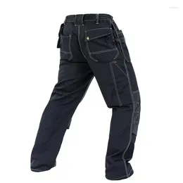 Men's Pants Cargo Men With Knee Pads Carpenter Workwear Multi Pockets Work Trousers Construction