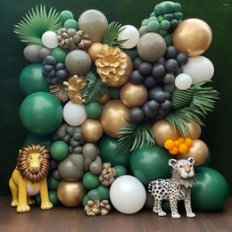 Party Decoration 114pcs Set 12 Inch Green Latex Balloons For Birthday Balloon