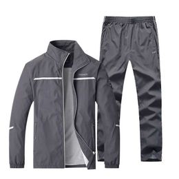 Men's Tracksuits Sportswear mens new Tracksuit mens fashion event set Spring and Autumn jogging clothing 2PC jacket+pants Asian size L-5XLL2405