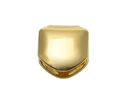 14K Gold Plated Single Tooth FANG Grill Cap Canine Teeth for Man Hip Hop Custom GRILLZ y616289331