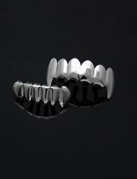 Fashion Hiphop Rock gold braces Teeth grillznew wolf tusk toothcheap wolf039s fang gold braces GR71280018945414