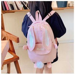 Backpacks New Fashion Children School Bags Bunny Portable Backpacks Kids Travel Rucksacks Cute Boys and Girls School Book Backpack