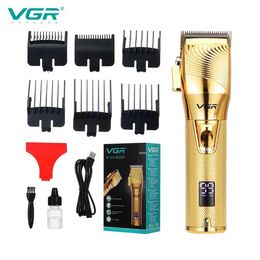 Electric Shavers VGR Professional T Shaver Beard Trimmer Electric Hair Clipper Precision Barber Hair Trimmer for Men Powerful Hair Cutting Machin T240507