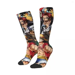 Men's Socks CHARACTERS One Piece Kawaii Hiking Cartoon Pattern Adult Child