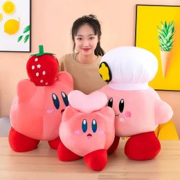 New 30cm cute strawberry Kirby plush soft throw pillow gift game prizes
