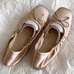 Casual Shoes Brand Design Ballet Flats Elegant Mary Janes Cosy Metal Decor Round Toe Women Low Heels Flat Chaussures Femme