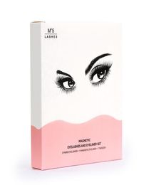 Magnetic Eyelashes False Lashes Liquid Eyeliner Tweezer eye makeup set 3D magnet False eyelashes 5507629