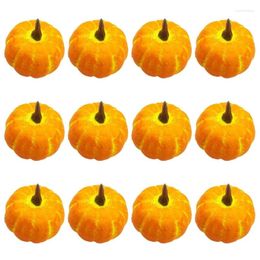 Decorative Flowers 12Pcs Artificial Pumpkins Vegetable For Fall Halloween Thanksgiving Porch Holiday Party Table Decorations