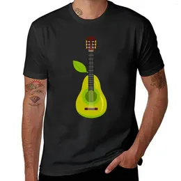 Men's Polos Pear Guitar Music Instrument Illustration T-shirt Quick-drying Blacks Tshirts For Men