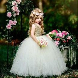 Girl's Dresses Emmababy Girl Bridal Dress Fashionable Casual Comfortable Baby Flower Childrens Party Sequins Wedding Princess Dress Cute GirlL2405