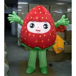 2024 Adult size strawberry Mascot Costume halloween Carnival Unisex Adults Outfit fancy costume Cartoon theme fancy dress Advertising Suits