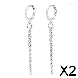 Dangle Earrings 2x1 Pair Fashion Long Link Tassel Accessories Jewelry For Men Women