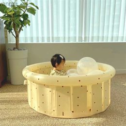 Bathing Tubs Seats Childrens swimming pool multifunctional family folding wave ball pool toy indoor baby ocean ball pool WX