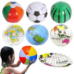 6 Styles Kids Inflatable Water Games Beach Ball Swimming Pool Toys Summer Outdoor Fun Play Balloon Prop for Children Gifts 240418