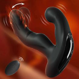 Other Health Beauty Items Multi speed remote control male prostate massager stimulator vibrating anal plug vibrator Y240503